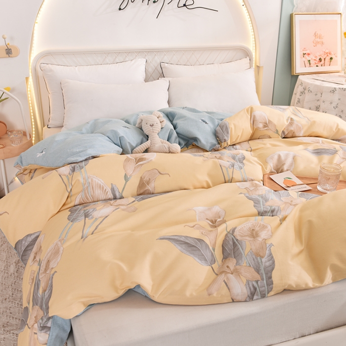 91家纺网 家纺一手货源 找家纺 甜之梦家纺 2025新款13372全棉印花被套如梦令