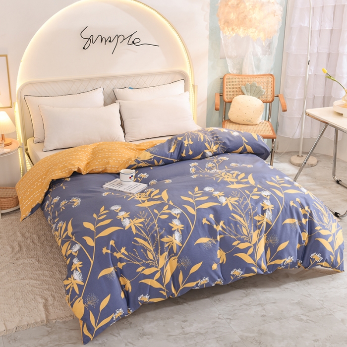 91家纺网 家纺一手货源 找家纺 甜之梦家纺 2025新款13372全棉印花被套羽叶