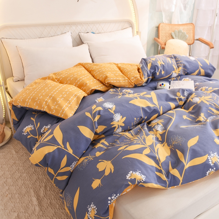 91家纺网 家纺一手货源 找家纺 甜之梦家纺 2025新款13372全棉印花被套羽叶