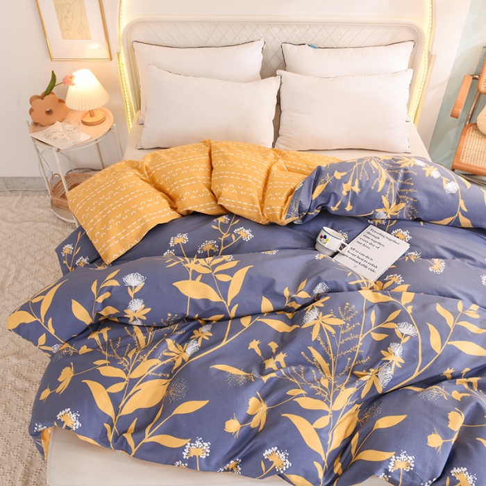 91家纺网 家纺一手货源 找家纺 甜之梦家纺 2025新款13372全棉印花被套羽叶