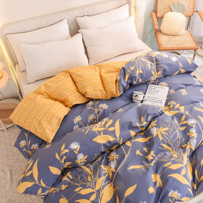 91家纺网 家纺一手货源 找家纺 甜之梦家纺 2025新款13372全棉印花被套羽叶