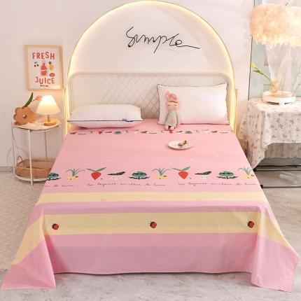 91家纺网 家纺一手货源 找家纺 甜之梦家纺 2025新款13372全棉印花床单冰纷萝卜