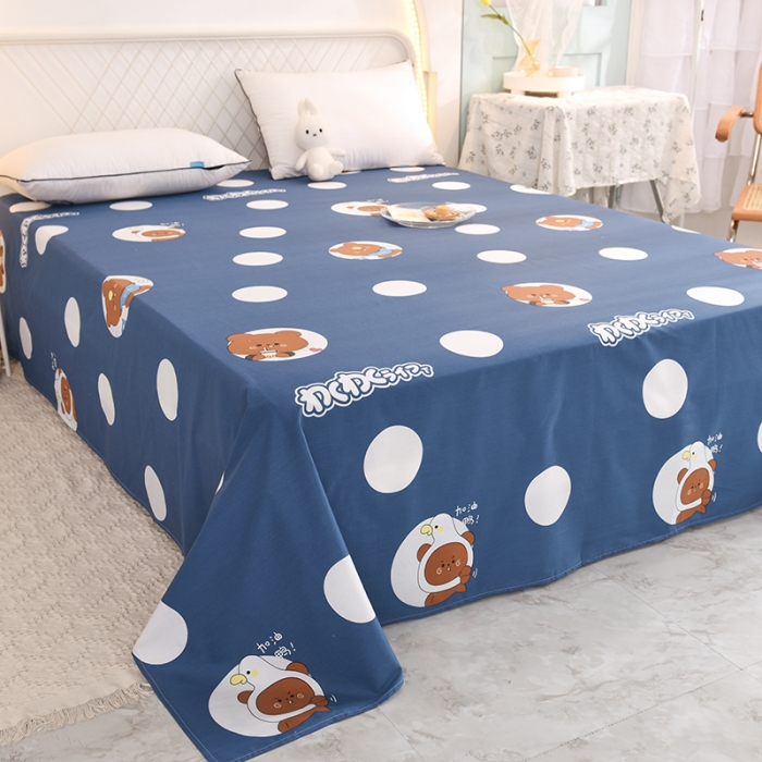 91家纺网 家纺一手货源 找家纺 甜之梦家纺 2025新款13372全棉印花床单波比熊