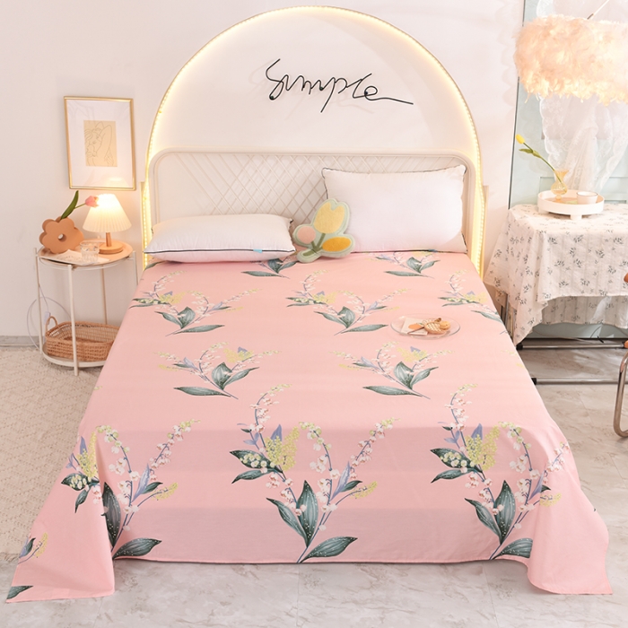 91家纺网 家纺一手货源 找家纺 甜之梦家纺 2025新款13372全棉印花床单春庭雪