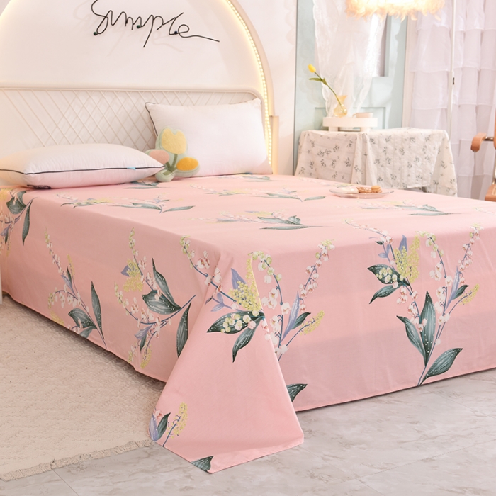 91家纺网 家纺一手货源 找家纺 甜之梦家纺 2025新款13372全棉印花床单春庭雪