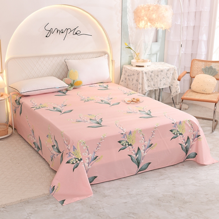 91家纺网 家纺一手货源 找家纺 甜之梦家纺 2025新款13372全棉印花床单春庭雪