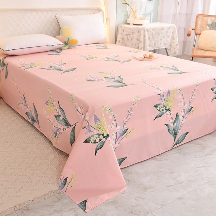 91家纺网 家纺一手货源 找家纺 甜之梦家纺 2025新款13372全棉印花床单春庭雪