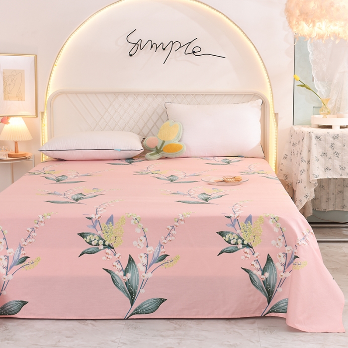 91家纺网 家纺一手货源 找家纺 甜之梦家纺 2025新款13372全棉印花床单春庭雪