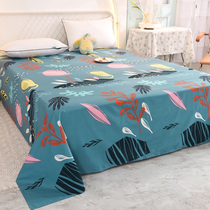 91家纺网 家纺一手货源 找家纺 甜之梦家纺 2025新款13372全棉印花床单海洋之心