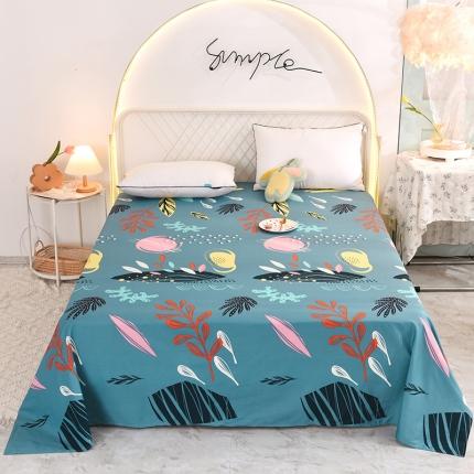 甜之梦家纺 2025新款13372全棉印花床单海洋之心