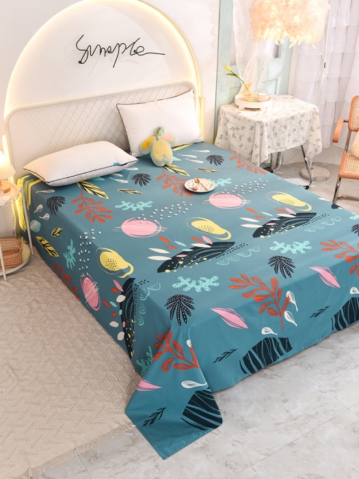 91家纺网 家纺一手货源 找家纺 甜之梦家纺 2025新款13372全棉印花床单海洋之心