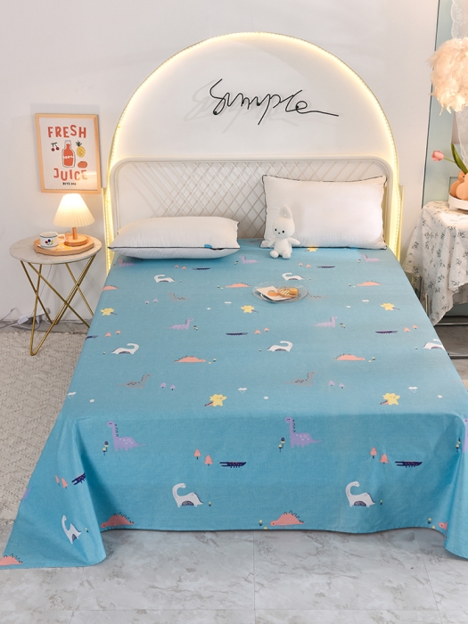 91家纺网 家纺一手货源 找家纺 甜之梦家纺 2025新款13372全棉印花床单恐龙世界