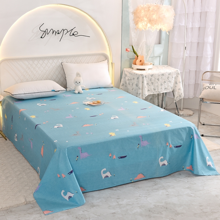 91家纺网 家纺一手货源 找家纺 甜之梦家纺 2025新款13372全棉印花床单恐龙世界