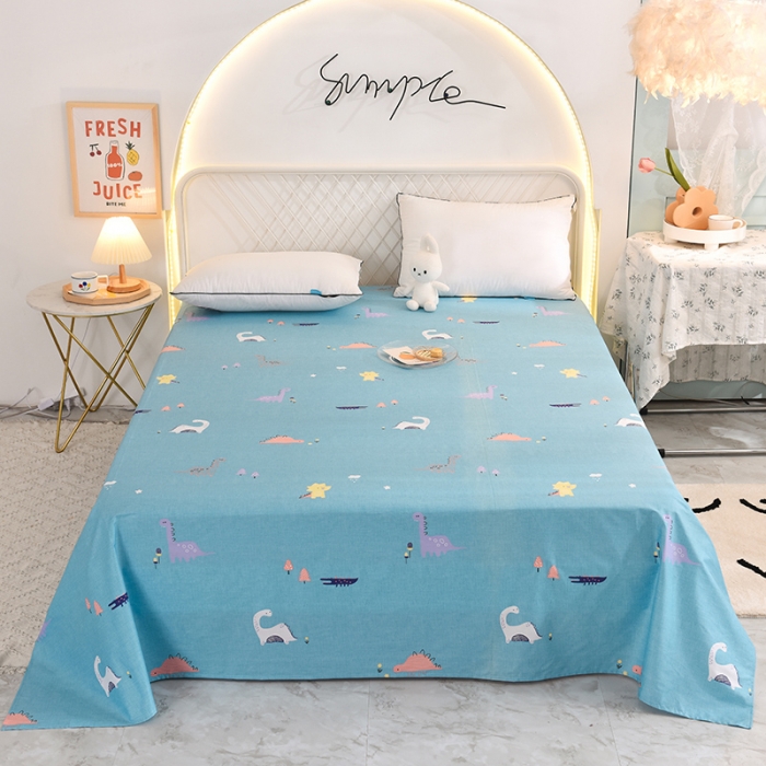 91家纺网 家纺一手货源 找家纺 甜之梦家纺 2025新款13372全棉印花床单恐龙世界