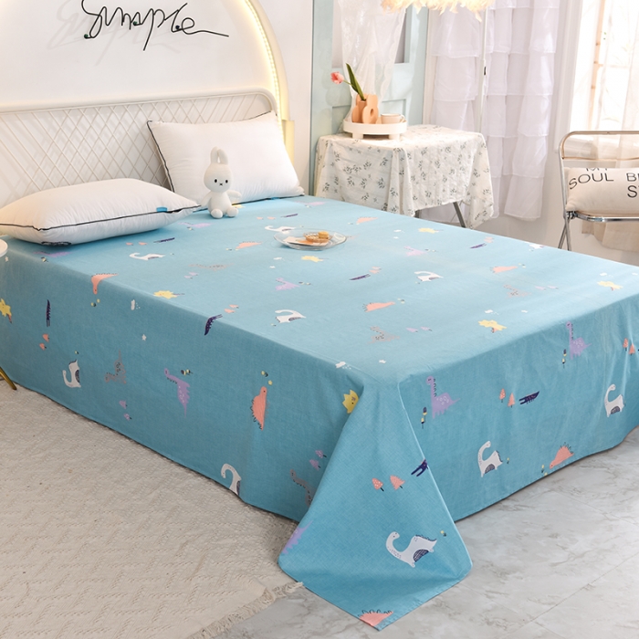 91家纺网 家纺一手货源 找家纺 甜之梦家纺 2025新款13372全棉印花床单恐龙世界