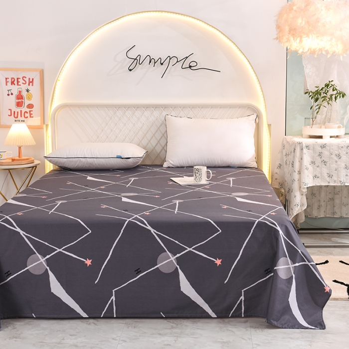 91家纺网 家纺一手货源 找家纺 甜之梦家纺 2025新款13372全棉印花床单流星雨