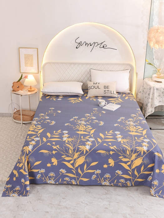 91家纺网 家纺一手货源 找家纺 甜之梦家纺 2025新款13372全棉印花床单羽叶