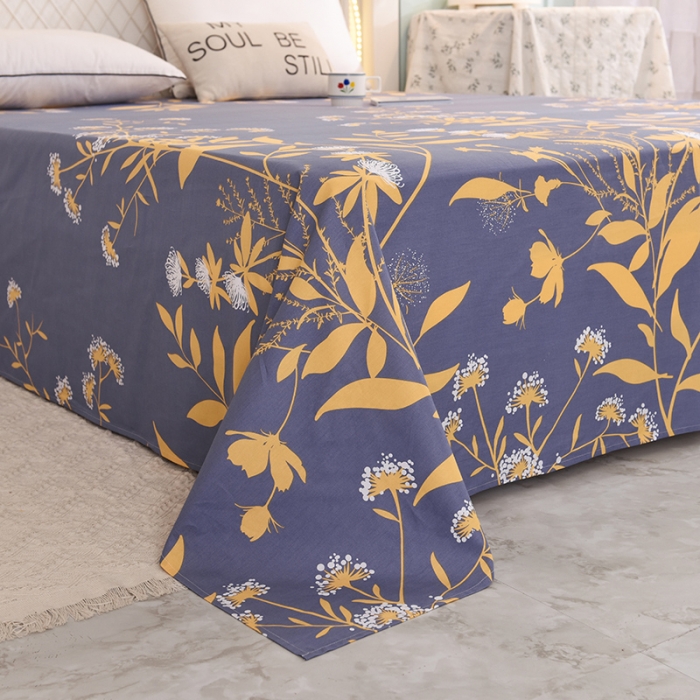 91家纺网 家纺一手货源 找家纺 甜之梦家纺 2025新款13372全棉印花床单羽叶