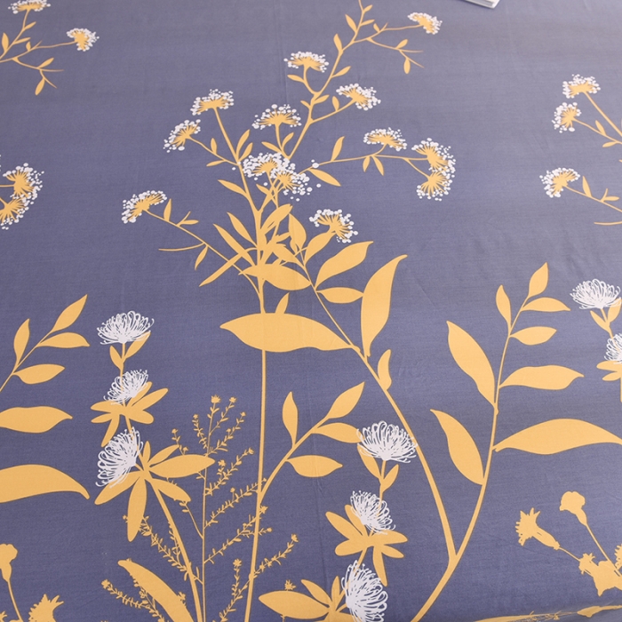 91家纺网 家纺一手货源 找家纺 甜之梦家纺 2025新款13372全棉印花床单羽叶