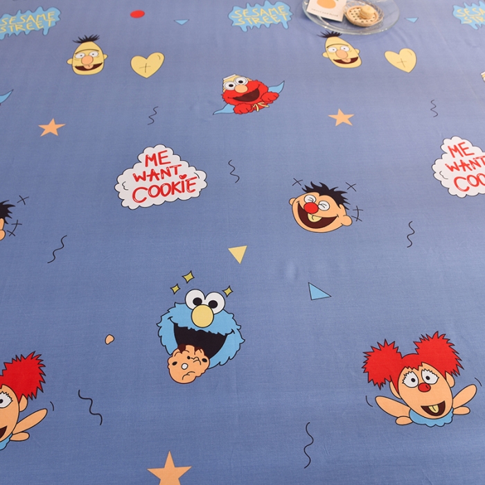 91家纺网 家纺一手货源 找家纺 甜之梦家纺 2025新款13372全棉印花床单芝麻街