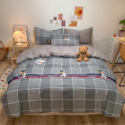 91家纺网 家纺一手货源 找家纺 （总）琪格格 2022新款纯棉13372实拍爆款四件套