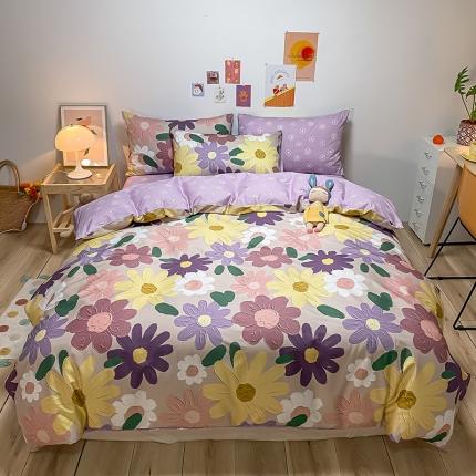 91家纺网 家纺一手货源 找家纺 （总）琪格格 2022新款纯棉13372实拍爆款四件套