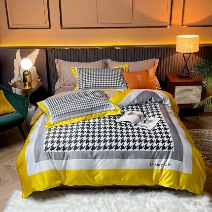 91家纺网 家纺一手货源 找家纺 （总）宅家居 2024新款60支水洗真丝全棉四件套