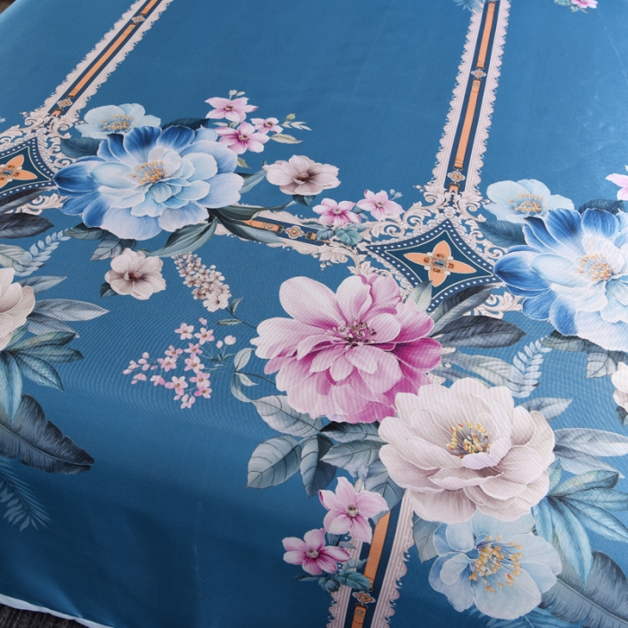 91家纺网 家纺一手货源 找家纺 唐人居 2025款冰丝软席三件套 克洛伊-兰