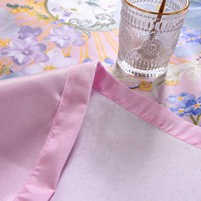 91家纺网 家纺一手货源 找家纺 唐人居 2025款冰丝软席三件套  春香满院-粉