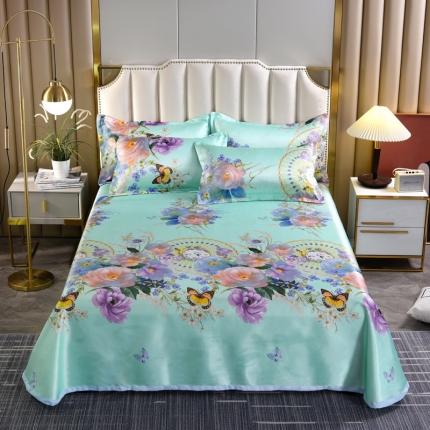 唐人居 2025款冰丝软席三件套 春香满院-绿