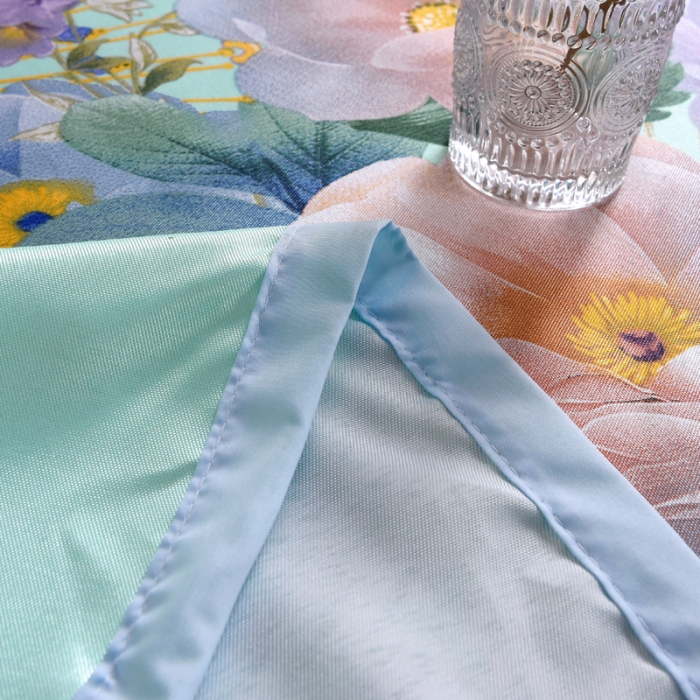 91家纺网 家纺一手货源 找家纺 唐人居 2025款冰丝软席三件套 春香满院-绿