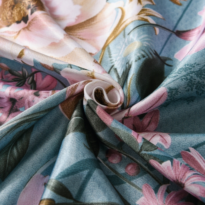 91家纺网 家纺一手货源 找家纺 唐人居 2025款冰丝软席三件套 花语梦乡