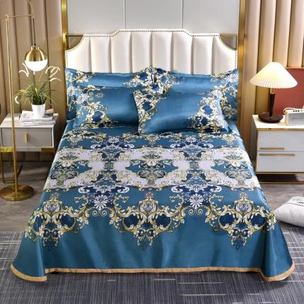 91家纺网 家纺一手货源 找家纺 唐人居 2025款冰丝软席三件套 魅力纹理