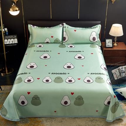 91家纺网 家纺一手货源 找家纺 唐人居 2025款冰丝软席三件套 牛油果