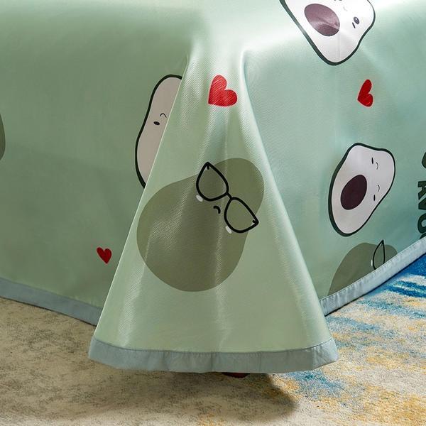 91家纺网 家纺一手货源 找家纺 唐人居 2025款冰丝软席三件套 牛油果