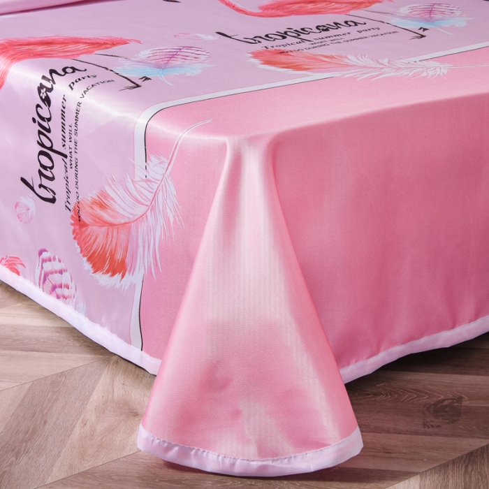 91家纺网 家纺一手货源 找家纺 唐人居 2025款冰丝软席三件套 幸福鸟