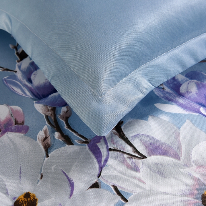 91家纺网 家纺一手货源 找家纺 唐人居 2025款冰丝软席三件套 依恋花语