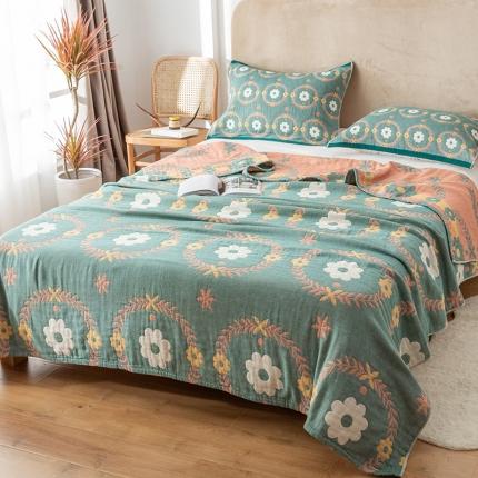 91家纺网 家纺一手货源 找家纺 （总）朴尔2021新款四层韩版碎花风全棉纱布毛巾被