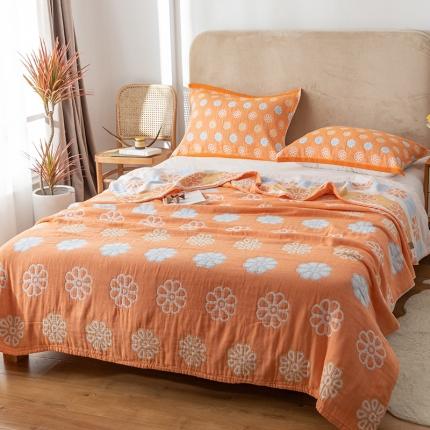 91家纺网 家纺一手货源 找家纺 （总）朴尔2021新款四层韩版碎花风全棉纱布毛巾被