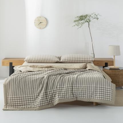 91家纺网 家纺一手货源 找家纺 （总）棉邦 2021新款全棉水洗棉夏被四件套