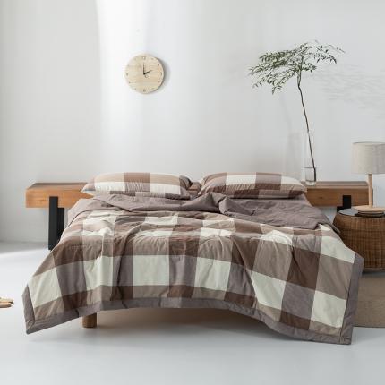 91家纺网 家纺一手货源 找家纺 （总）棉邦 2021新款全棉水洗棉夏被四件套