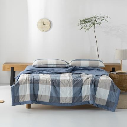 91家纺网 家纺一手货源 找家纺 （总）棉邦 2021新款全棉水洗棉夏被四件套