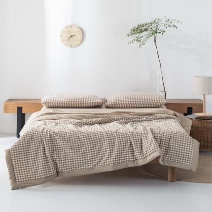 91家纺网 家纺一手货源 找家纺 （总）棉邦 2021新款全棉水洗棉夏被四件套