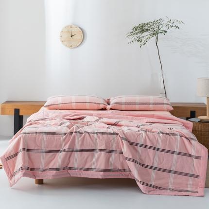 91家纺网 家纺一手货源 找家纺 （总）棉邦 2021新款全棉水洗棉夏被四件套