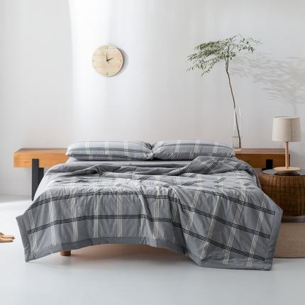 91家纺网 家纺一手货源 找家纺 （总）棉邦 2021新款全棉水洗棉夏被四件套