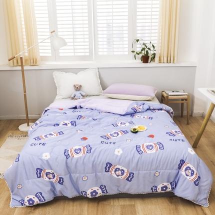 91家纺网 家纺一手货源 找家纺 （总）寐居 2021新款水洗棉小花边单夏被