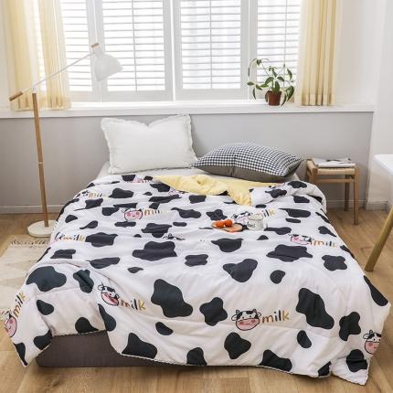 91家纺网 家纺一手货源 找家纺 寐居 2021新款水洗棉小花边单夏被 牛宝宝