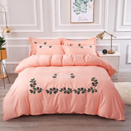 91家纺网 家纺一手货源 找家纺 总-2023新款全棉13372毛巾绣四件套纯棉刺绣花四件套