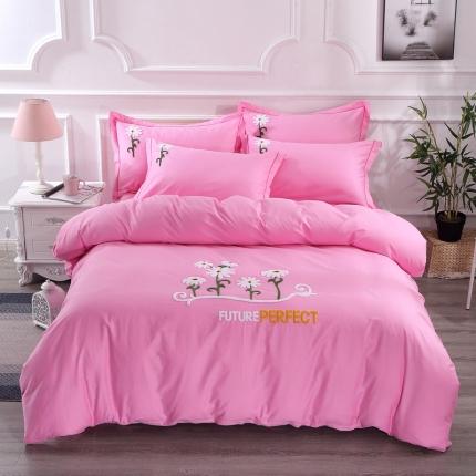 91家纺网 家纺一手货源 找家纺 总-2023新款全棉13372毛巾绣四件套纯棉刺绣花四件套