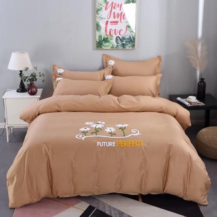 91家纺网 家纺一手货源 找家纺 总-2023新款全棉13372毛巾绣四件套纯棉刺绣花四件套